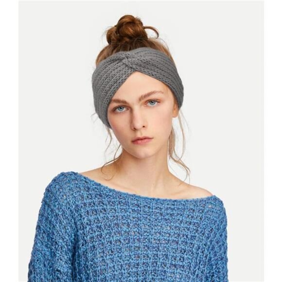 Knit Wide Headbands for Winter - 5-Piece Set of Women's Thick Ear Warmers - Picture 6 of 7